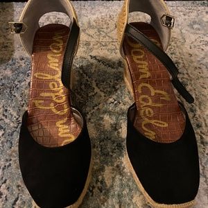 Black platform espadrilles